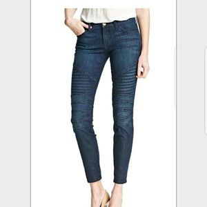 Current Elliot Moto Ankle Skinny Jeans